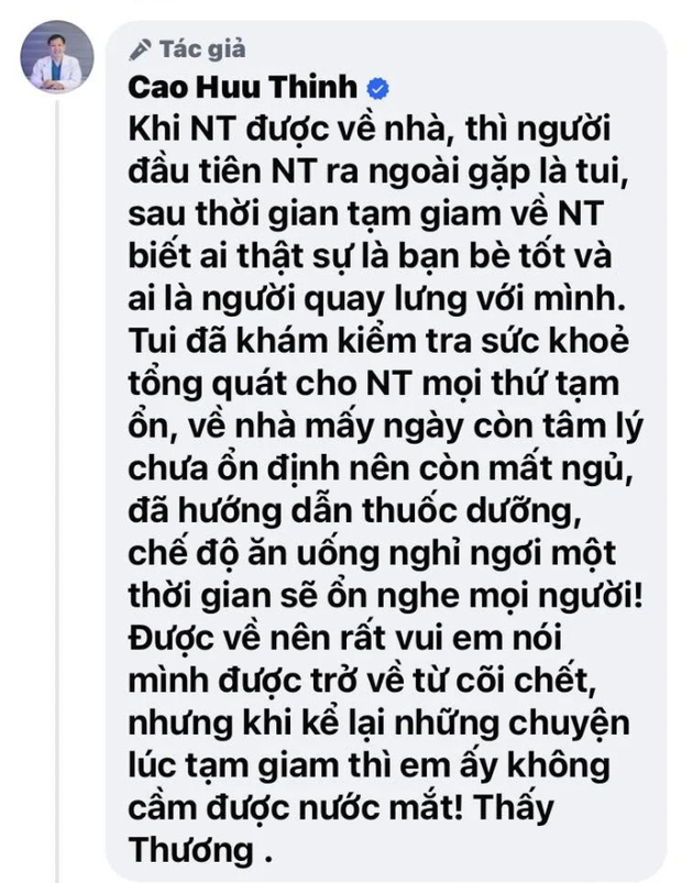 Hé lộ tình trạng Ngọc Trinh sau khi hưởng án treo: Đã khám sức khỏe, bật khóc khi nhắc khoảng thời gian tạm giam - Ảnh 3.