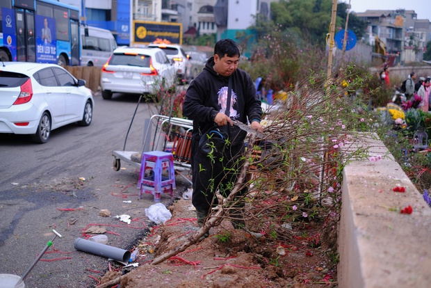 Tiểu thương hạ giá sốc để thu hồi vốn, người dân chen chân đi mua cây cảnh giá rẻ chiều 30 Tết - Ảnh 11.