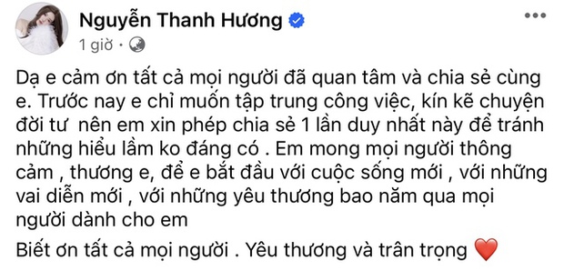 Diễn viên Thanh Hương xác nhận ly hôn chồng hơn 10 tuổi sau một thập kỷ chung sống - Ảnh 2.