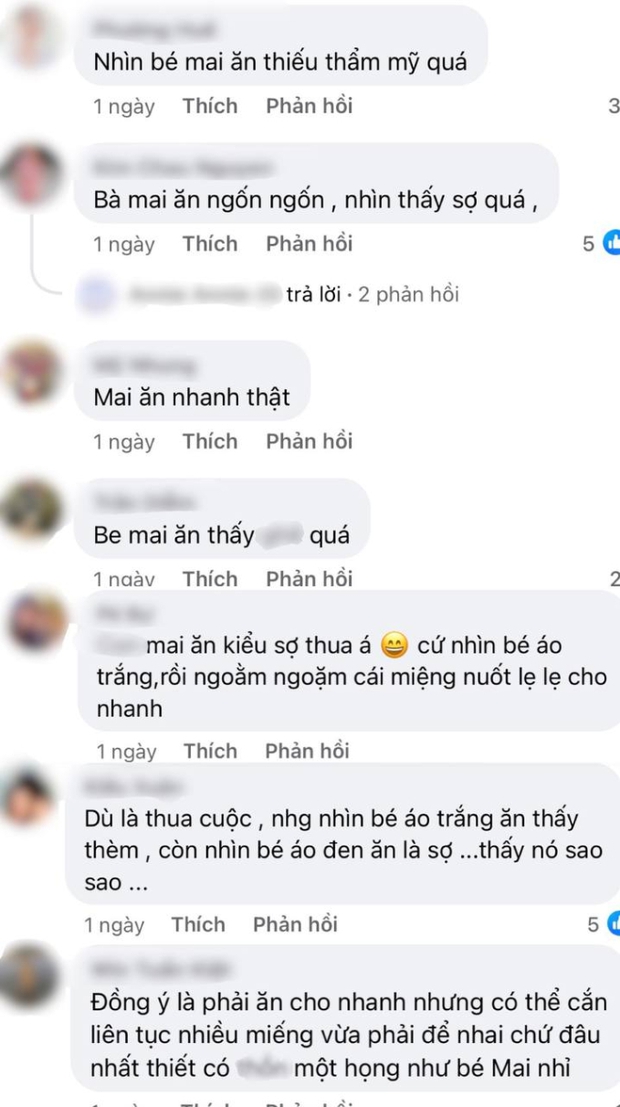 Dân mạng “rợn người” với màn thách đấu mukbang mỡ heo của bé Mai: bị chê kém duyên, ăn bất chấp để lấy tiền? - Ảnh 9.