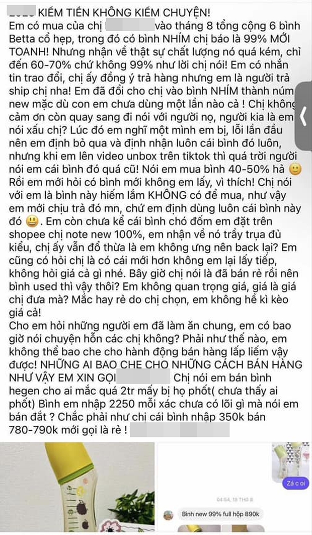 Chiêu trò bình mới - bình cũ móc túi tiền triệu, mẹ bỉm cảnh báo chị em mê mua sắm online và hàng thanh lý - Ảnh 1.