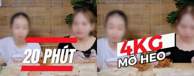 Dân mạng “rợn người” với màn thách đấu mukbang mỡ heo của bé Mai: bị chê kém duyên, ăn bất chấp để lấy tiền? - Ảnh 3.