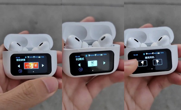 Pháp sư Trung Hoa chế tạo thành công AirPods Pro nhái tích hợp màn hình OLED cảm ứng: Đến Apple cũng phải chào thua! - Ảnh 1.