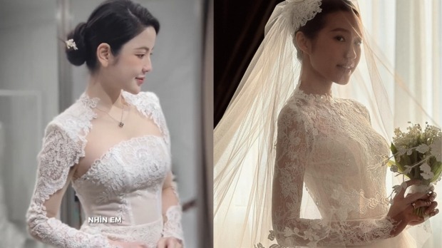 Loạt váy cưới thị phi của Chu Thanh Huyền: Hết bị so sánh với Nhật Lê và Doãn Hải My lại vướng vào nhận xét cồng kềnh - Ảnh 5.