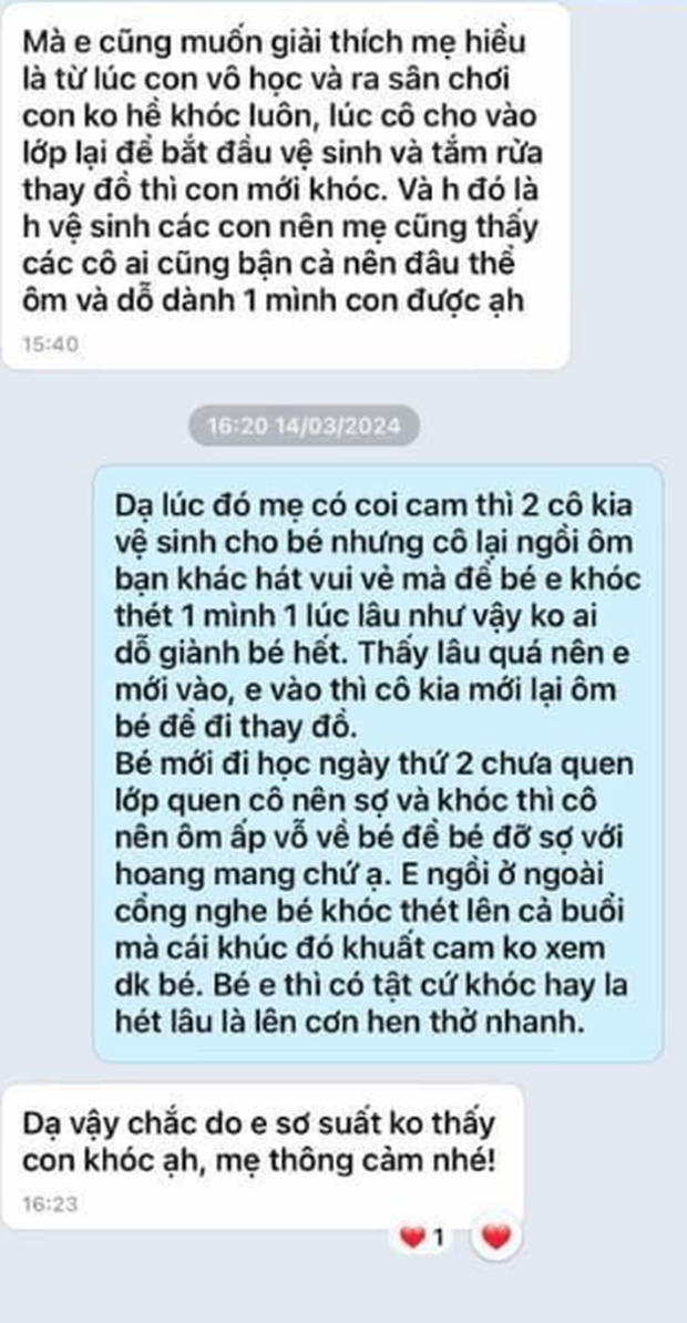 Con đi học mẫu giáo về ho, nôn ói phải nhập viện, đọc tin nhắn giữa mẹ và giáo viên, phụ huynh khuyên: Chuyển gấp! - Ảnh 2.