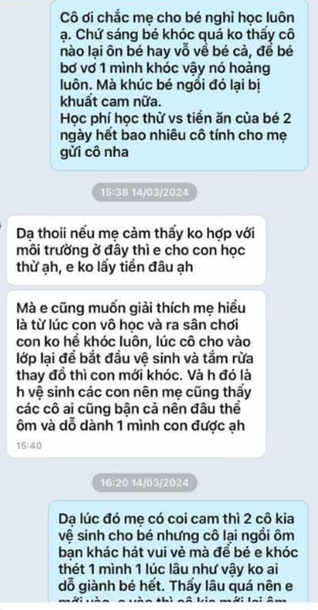 Con đi học mẫu giáo về ho, nôn ói phải nhập viện, đọc tin nhắn giữa mẹ và giáo viên, phụ huynh khuyên: Chuyển gấp! - Ảnh 1.