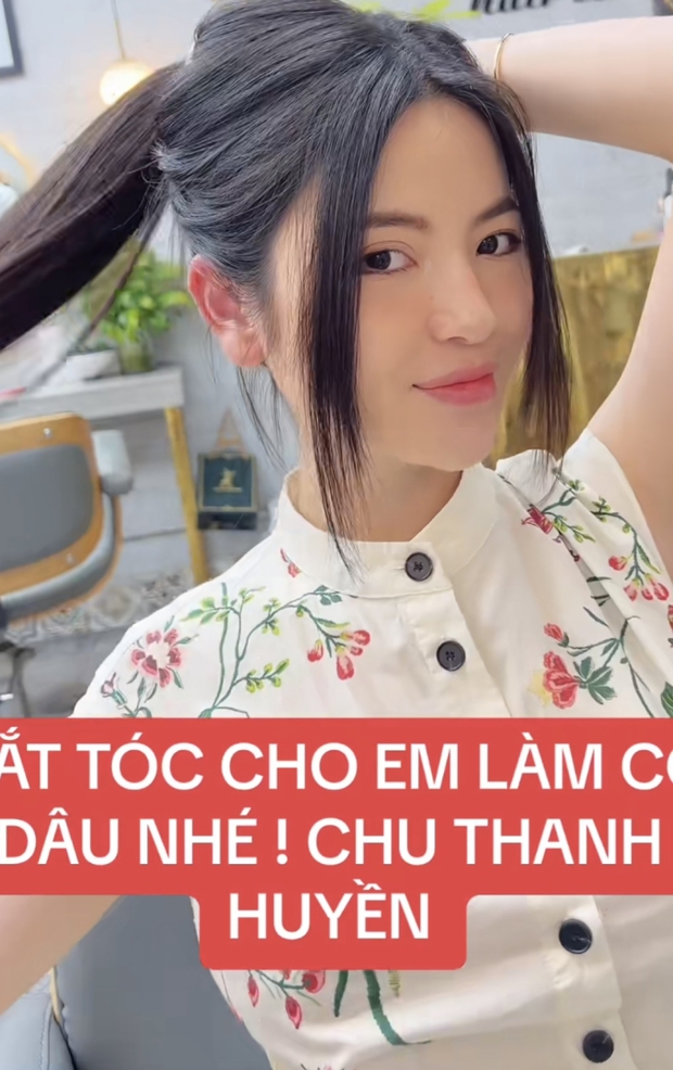 Chu Thanh Huyền giữ nguyên mái tóc dài