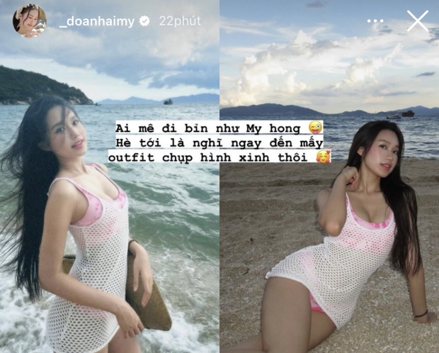 Doãn Hải My hoài niệm về vóc dáng nuột nà thời chưa lấy Đoàn Văn Hậu, giờ thì vòng 2 lùm lùm nghi vấn mang “bé rồng” - Ảnh 1.
