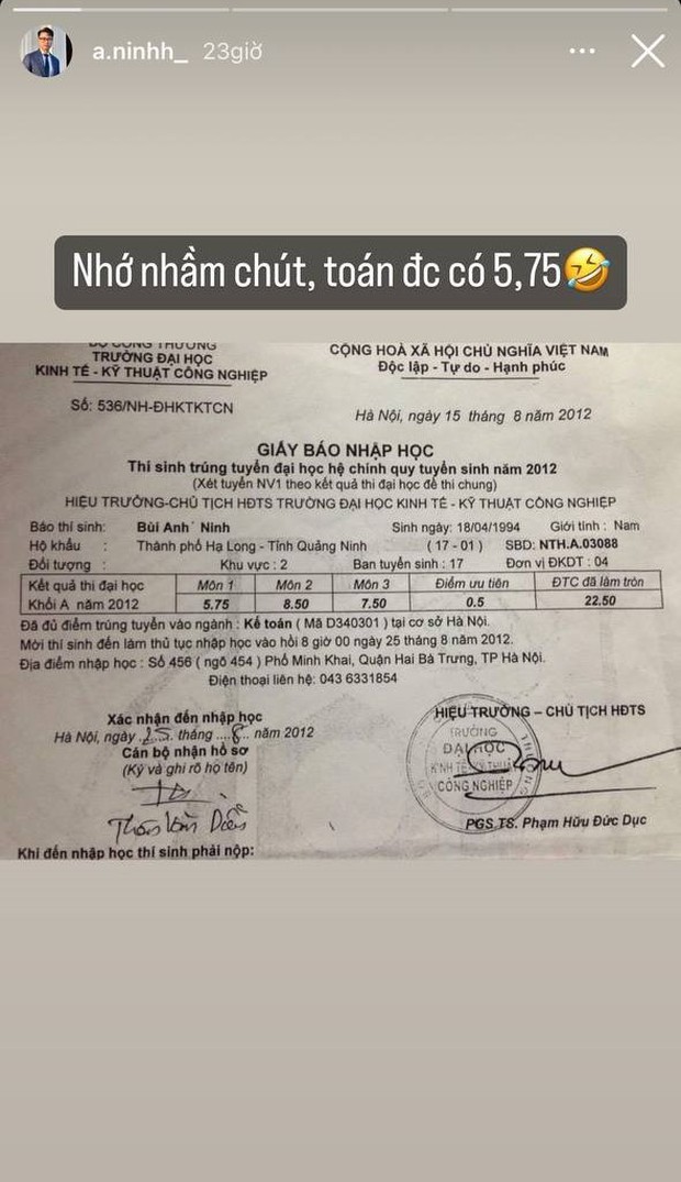 Chú Ninh tự bóc điểm thi ĐH từ năm 2012, liệu có xứng đáng là học bá cùng Âm iu ơi? - Ảnh 3.