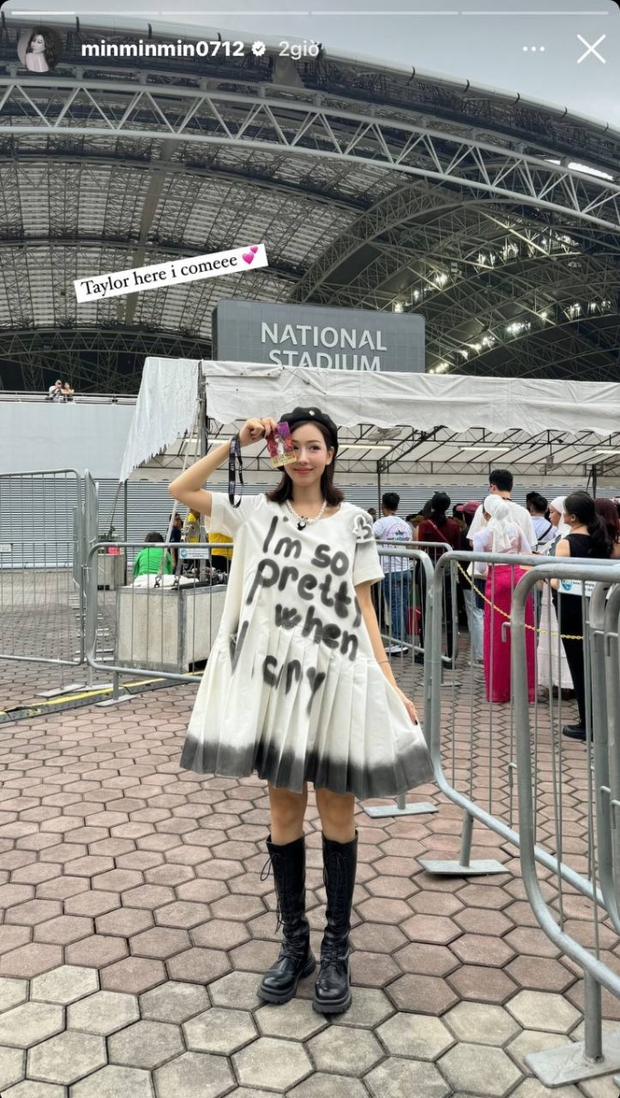 MIN lên đồ tham dự concert của Taylor Swift nhưng hình như... lộn outfit đi show Lana Del Rey? - Ảnh 1.
