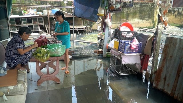 Một nơi ở TP.HCM người d&acirc;n sống 2 năm trong cảnh nước ngập bủa v&acirc;y, ngay cả khi trời nắng- Ảnh 7.