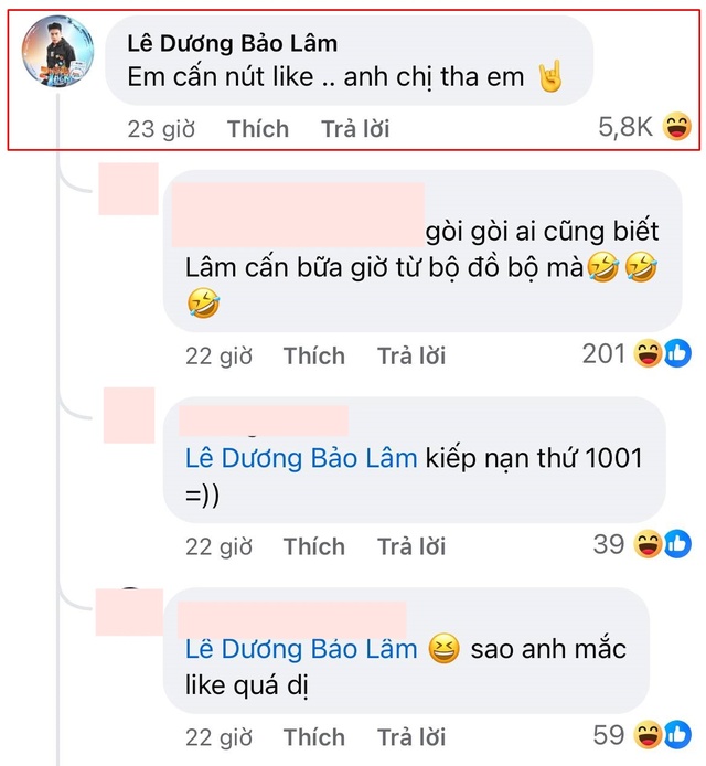 Lê Dương Bảo Lâm lên tiếng vụ thả like bài đăng "cà khịa" lùm xùm Nam Thư- Ảnh 1.