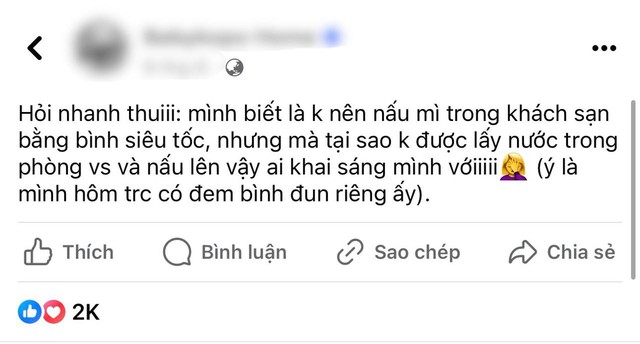 Dừng nấu mì bằng bình siêu tốc của khách sạn nếu không muốn vướng phải những rắc rối này!- Ảnh 1.