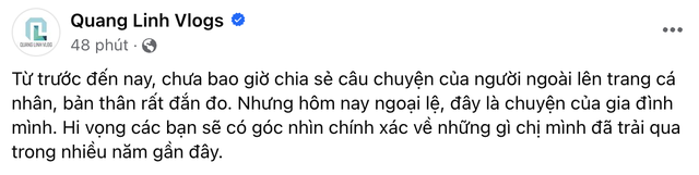 Quang Linh Vlogs gọi Hằng Du Mục hai tiếng "gia đình" giữa sóng gió - Ảnh 1.