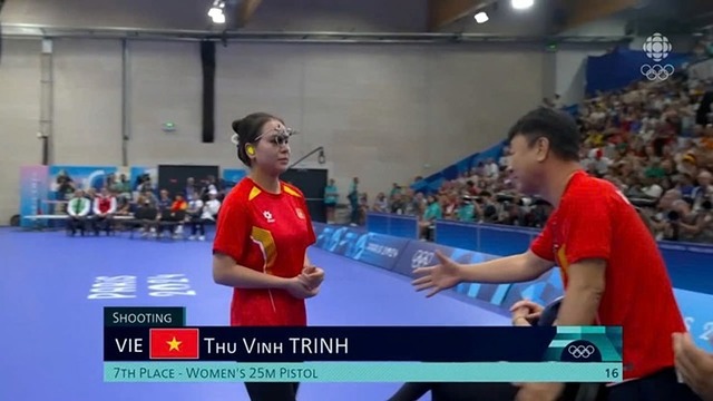 Chung kết 25m súng ngắn Olympic 2024: Trịnh Thu Vinh dừng chân đáng tiếc- Ảnh 1.