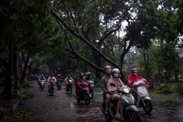 Những giờ phút vất vả ngay khi bão Yagi quét qua: Khẩn trương dọn dẹp, cứu hộ, giải phóng giao thông cho người dân Thủ đô- Ảnh 5.