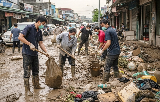 Bốn nhóm bệnh thường gặp sau bão lũ- Ảnh 1.