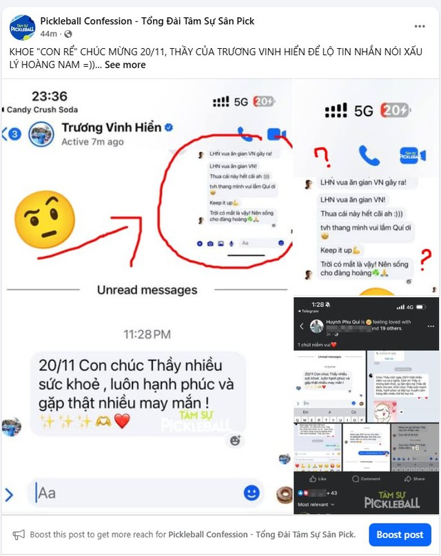 HLV Huỳnh Phú Quí khoe lời chúc của Vinh Hiển, nhưng để lộ chi tiết nói về Lý Hoàng Nam- Ảnh 2.