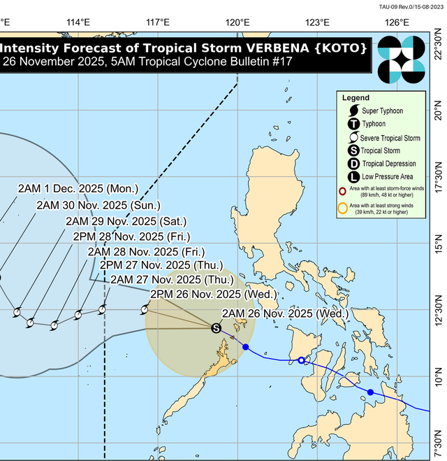 Dự báo mới nhất về bão số 15 Koto của cơ quan thời tiết nước ngoài- Ảnh 1. Dự báo mới nhất về bão số 15 Koto của cơ quan thời tiết nước ngoài- Ảnh 1.