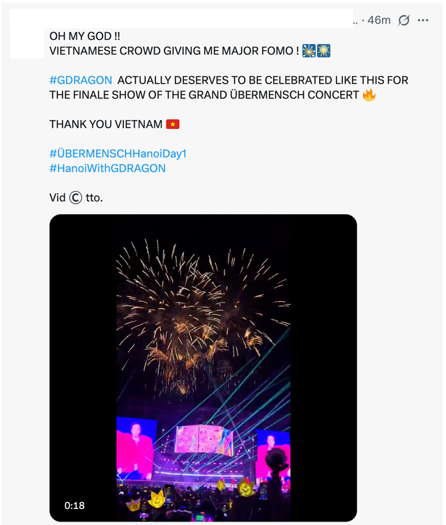 Fan quốc tế choáng ngợp với pháo hoa và fanchant “điên rồ” của fan Việt, concert G-DRAGON đỉnh cỡ này 10 đêm cũng không bõ!- Ảnh 3.