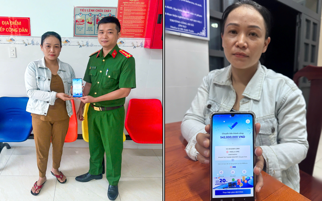 Nhận 542 triệu đồng từ t&agrave;i khoản Vietcombank của thanh ni&ecirc;n SN 2003, người phụ nữ x&aacute;c nhận giao dịch th&agrave;nh c&ocirc;ng rồi tr&igrave;nh b&aacute;o c&ocirc;ng an- Ảnh 1.