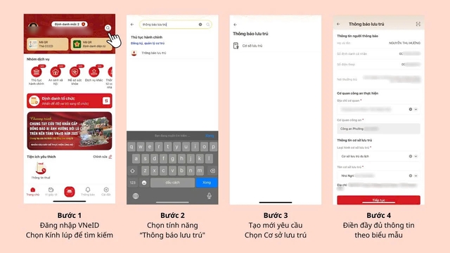 Hướng dẫn đăng ký tạm trú, thông báo lưu trú, thường trú: Làm đúng 3 bước trên VNeID là xong!- Ảnh 2. Hướng dẫn đăng ký tạm trú, thông báo lưu trú, thường trú: Làm đúng 3 bước trên VNeID là xong!- Ảnh 2.