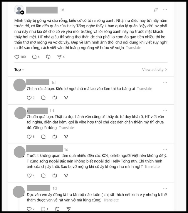 Helly Tống lên tiếng giữa lúc bị nhận xét "gồng và sáo rỗng"- Ảnh 3. Helly Tống lên tiếng giữa lúc bị nhận xét "gồng và sáo rỗng"- Ảnh 3.