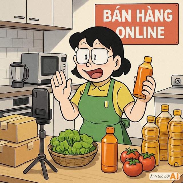 Khi các nhân vật trong Doraemon đến Việt Nam sống: Hội bạn mèo ú tìm thấy 1 đam mê mới, mẹ Nobita kiếm bộn tiền- Ảnh 7.