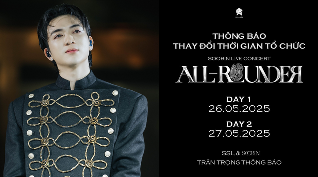 SOOBIN thông báo dời ngày concert, loạt sự kiện giải trí đồng loạt hoãn vì Quốc tang- Ảnh 1.