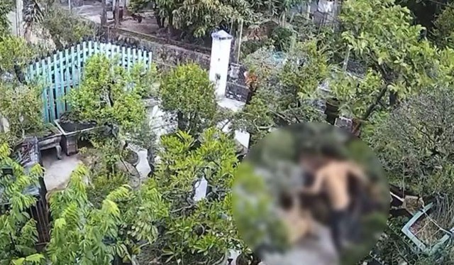 Phẫn nộ clip chồng rượt đuổi, đánh đập dã man mặc cho người vợ liên tục gào khóc van xin ngay trong sân vườn- Ảnh 1. Phẫn nộ clip chồng rượt đuổi, đánh đập dã man mặc cho người vợ liên tục gào khóc van xin ngay trong sân vườn- Ảnh 1.