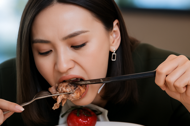 Ăn 4kg thức ăn "trả đũa" bạn trai sau chia tay, cô gái 21 tuổi suýt vỡ dạ dày- Ảnh 1.