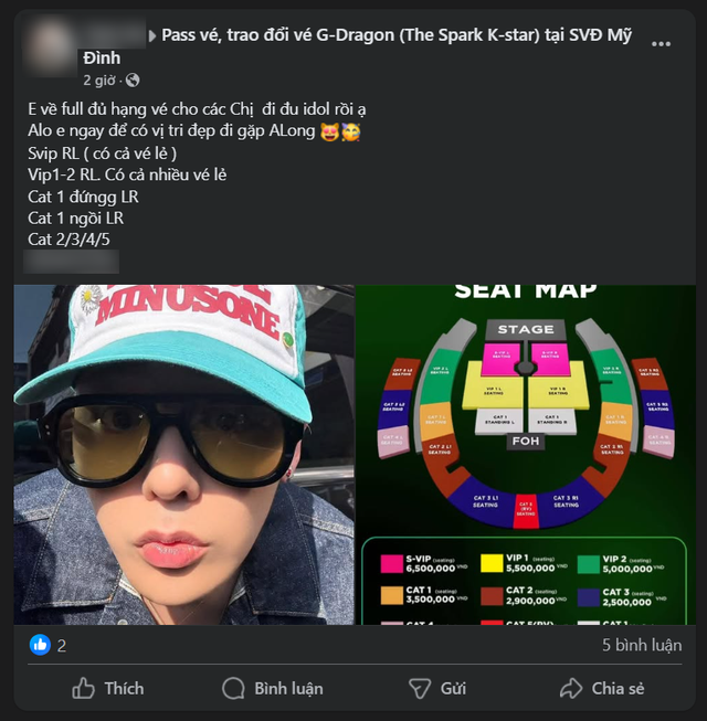 Hỏi mua vé concert G-Dragon và cuộc đối thoại với một "chuyên gia vé nội bộ": Giao dịch bằng... niềm tin?- Ảnh 3.