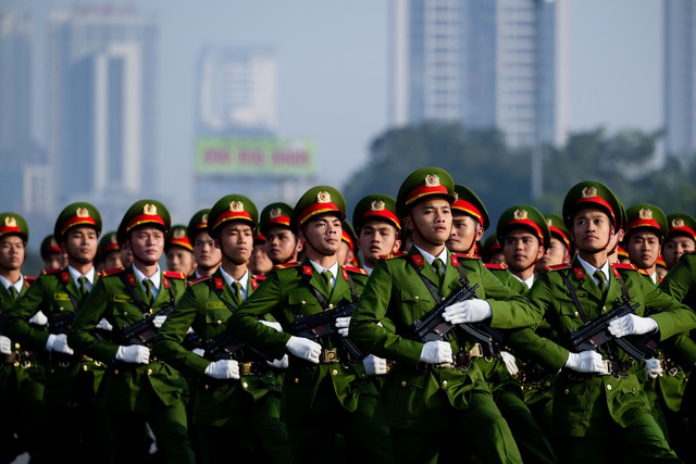 Toàn cảnh Lễ xuất quân và màn diễn tập hoành tráng bảo vệ an ninh Đại hội XIV tại Mỹ Đình- Ảnh 5. Toàn cảnh Lễ xuất quân và màn diễn tập hoành tráng bảo vệ an ninh Đại hội XIV tại Mỹ Đình- Ảnh 5.