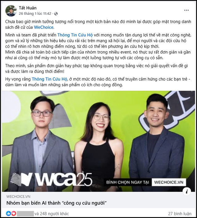 Cập nhật đường đua vote Đời sống Giới trẻ tại WeChoice Awards: Thượng u&yacute; L&ecirc; Ho&agrave;ng Hiệp, Vũ trụ Hồng Thơ v&agrave; CONGB tạm dẫn đầu!- Ảnh 9.