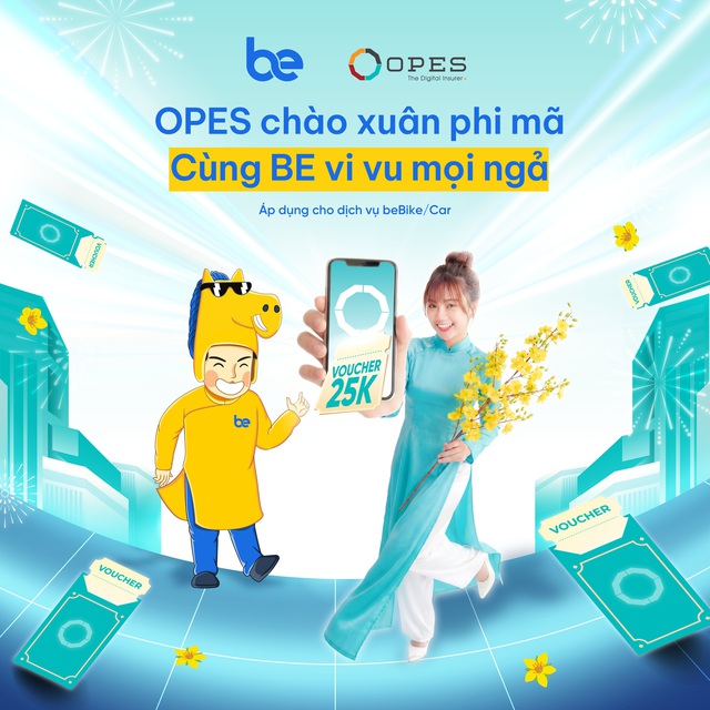 Bảo hiểm số OPES tặng voucher 25.000 cho người d&ugrave;ng gọi xe tr&ecirc;n BE- Ảnh 1.