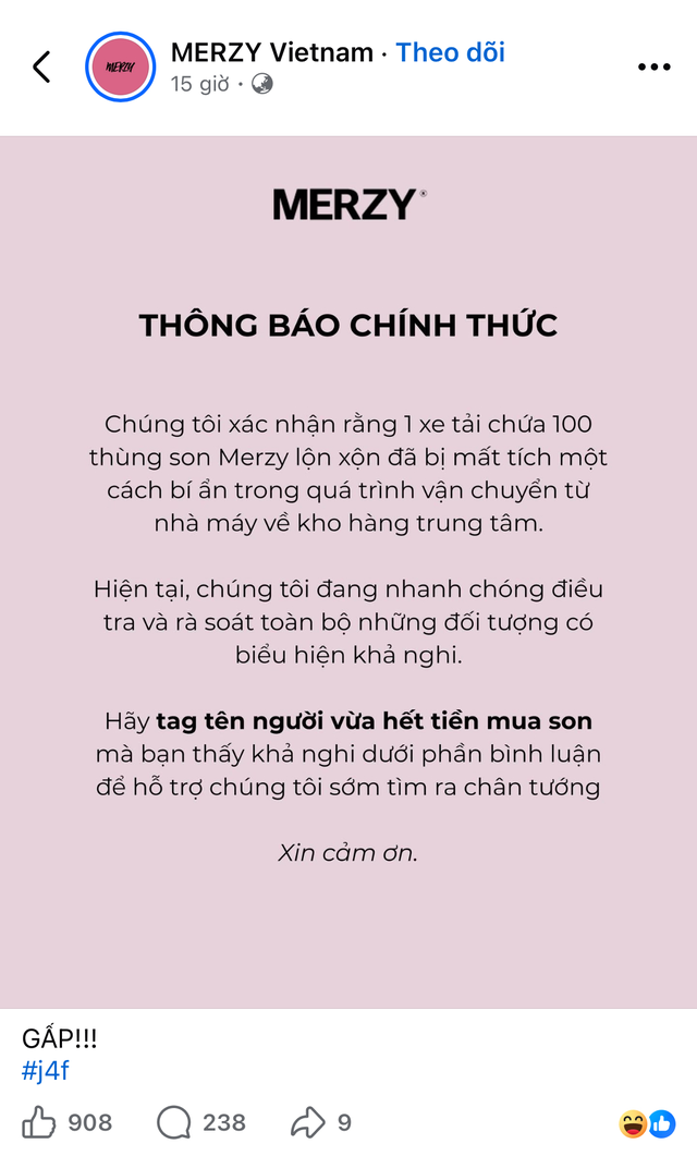 12 tấn KitKat bị trộm, một loạt c&aacute;c brand ở Việt Nam ra th&ocirc;ng b&aacute;o "xe tải chở h&agrave;ng bị mất t&iacute;ch": Chuyện g&igrave; đ&acirc;y?- Ảnh 4.