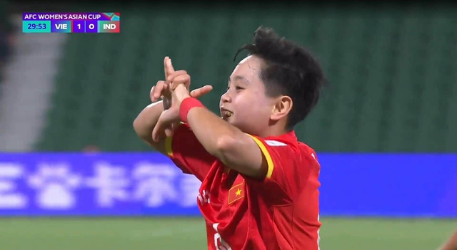 Vạn Sự ghi b&agrave;n thắng qu&yacute; như v&agrave;ng, tuyển nữ Việt Nam thắng 2-1 Ấn Độ trận ra qu&acirc;n Asian Cup 2026- Ảnh 1.
