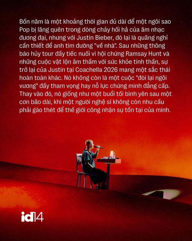 Justin Bieber tại Coachella 2026: Khi Ho&agrave;ng tử nhạc Pop kh&ocirc;ng c&ograve;n nợ thế giới n&agrave;y bất cứ điều g&igrave; - Ảnh 5.