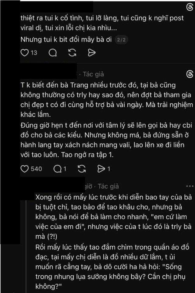 Giữa l&uacute;c drama trợ l&yacute; - nghệ sĩ dậy s&oacute;ng rần rần tr&ecirc;n Threads, ca sĩ Thảo Trang bất ngờ bị r&eacute;o t&ecirc;n với th&aacute;i độ thế n&agrave;o? - Ảnh 2.