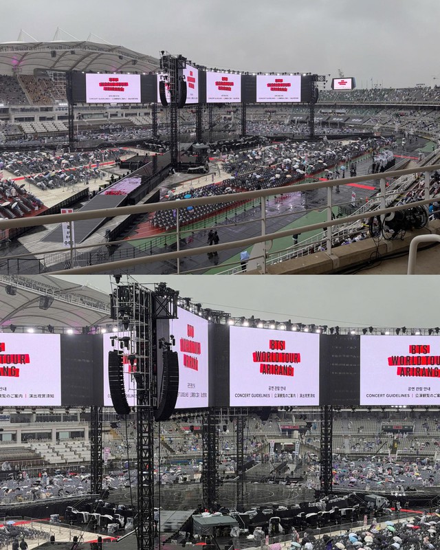 BTS "h&oacute;a thần", đội cả cơn mưa lớn mở m&agrave;n World Tour lớn nhất lịch sử! - Ảnh 5.