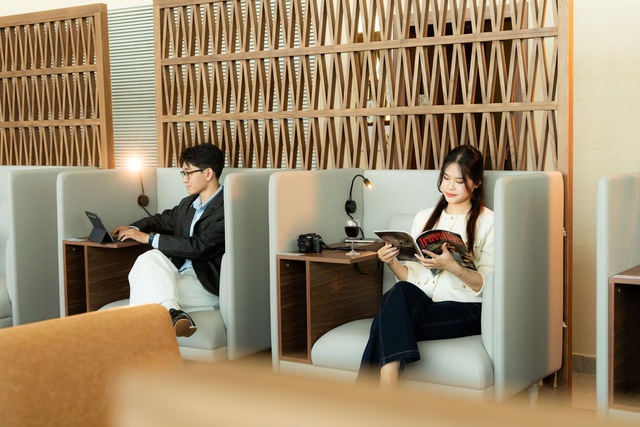 Có gì bên trong phòng chờ thương gia tốt nhất châu Á tại sân bay Tân Sơn Nhất? - Ảnh 4.