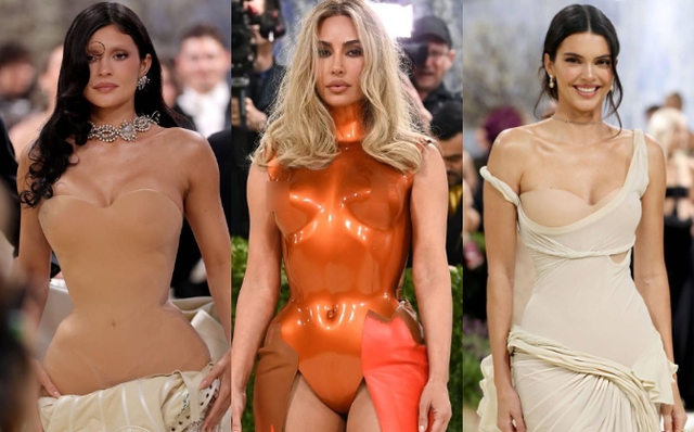 Chị em Kardashian đổ bộ Met Gala: Kim như iPhone 17, Kendall - Kylie lăng x&ecirc; mốt nhức mắt - Ảnh 1.