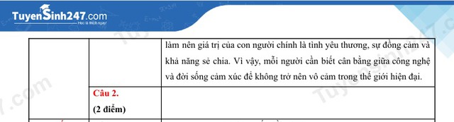 "Thấu hiểu cảm x&uacute;c để biết sống y&ecirc;u thương" - Lại l&agrave; một năm đề Văn thi v&agrave;o lớp 10 của TP.HCM hay v&agrave; rất trendy! - Ảnh 4.