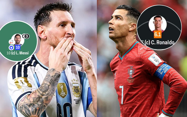 Messi 10 điểm c&ograve;n Ronaldo 6,1 - Ảnh 1.