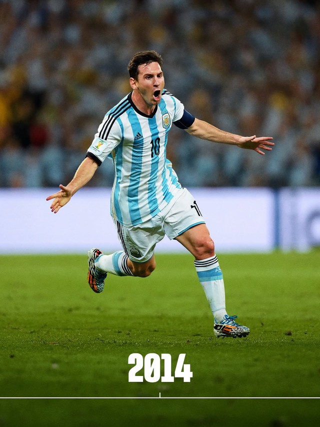 Messi ghi b&agrave;n tại 5 kỳ World Cup san bằng kỷ lục thế kỷ của Ronaldo - Ảnh 4.
