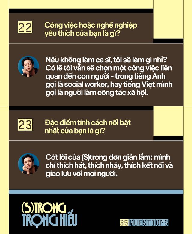 35 Questions x (S)trong Trọng Hiếu: “Tôi chỉ là một đứa trẻ đang ở trọ trên thế gian” - Ảnh 46.