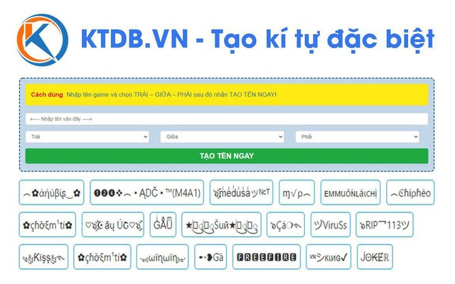 Hành trình xây dựng KTDB.VN - Ứng dụng tạo kí tự đặc biệt của ...
