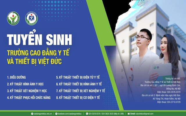 Trường Cao đẳng Y tế và Thiết bị Việt Đức tuyển sinh hệ Cao đẳng ...