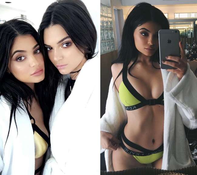 Kendall & Kylie Jenner quá đỗi sexy trong thiết kế đồ bơi riêng chuẩn bị ra mắt - Ảnh 1.