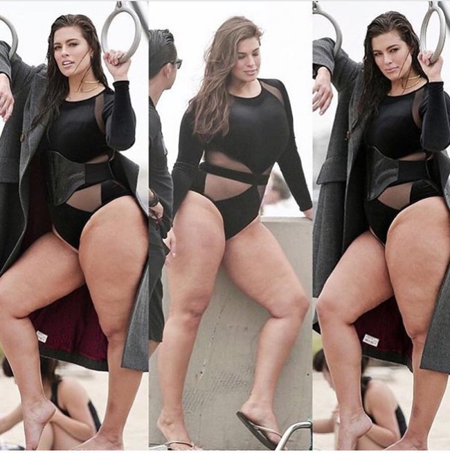 Si&ecirc;u mẫu ngoại cỡ tự tin khoe cặp đ&ugrave;i sần s&ugrave;i mỡ chưa qua xử l&yacute; photoshop - Ảnh 2.